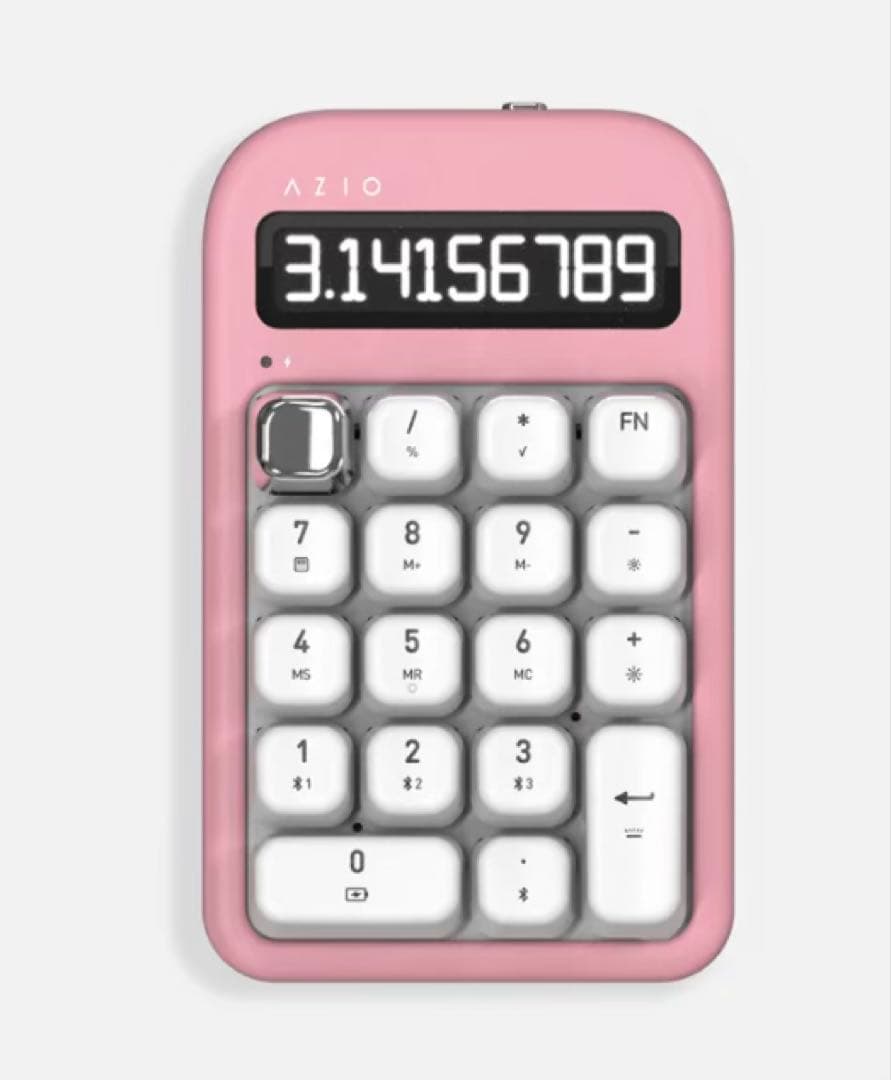 韓国saving AZIO Pink Blossom テンキー　電卓　ピンク